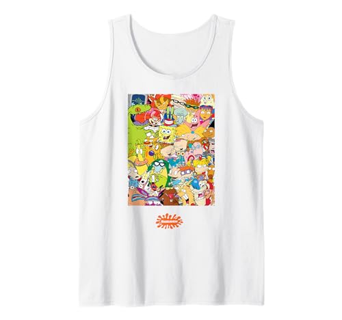 Camiseta de tirantes Nickelodeon de los 90 ideal para festivales de música y tardes de playa