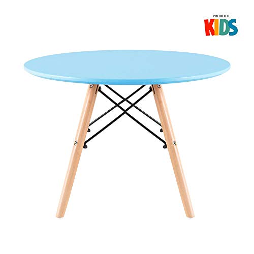 Kit infantil - Mesa Eames Junior azul + 4 cadeiras Eames Junior azul