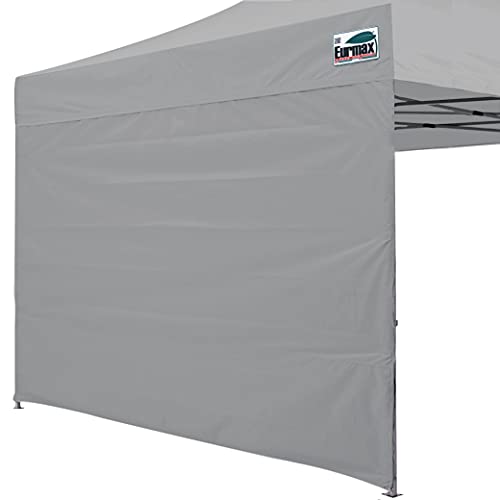 Image of Eurmax USA 10x10 Pop Up Canopy SunWall-UV Protection for Tents,Blocks Sunlight&Wind,Water Resistant Side Wall Only,Easy Hook & Loop Installation,Fit for 10FT Straight Leg Shelters&Gazebo,Gray