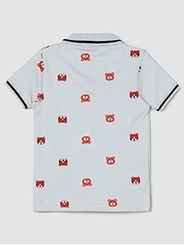 Image of Max Boys Printed Polo Neck T-Shirt