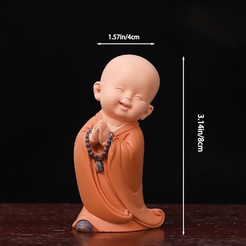 Set de 3 Figuras de Buda Risueño de Resina miniatura 3