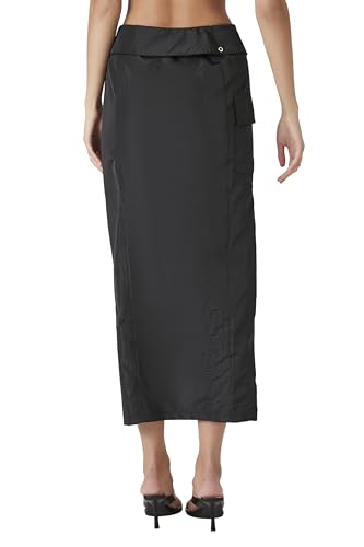 Forever 21 Women's Split-Hem Cargo Maxi Skirt4