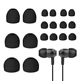 Vestoryyer 9 Pairs Silicone Earbud Tips Compatible with In-Ear Headphones,ear bud tips:3 Sizes(S/M/L) Silicone Earbuds for In-Ear Headphones,Replacement Earbud Tips (Black)