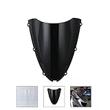 ★High quality materials. Motorcycle windshield uses high quality ABS material,3mm thickness not easy to deform or fracture for maximum durability ，he entire installation angle must be tilted toward the rear of the car so that wind resistance can be reduced, and the most basic windshield effect can be guarantee