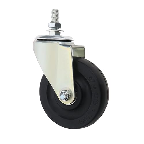 be in your mind Roue d'aérokart 4 Pouces Remplacement avec Support en Métal Roues Hoverboard Roues de Rechange en Caoutchouc Accessoires et Pièces de Scooter