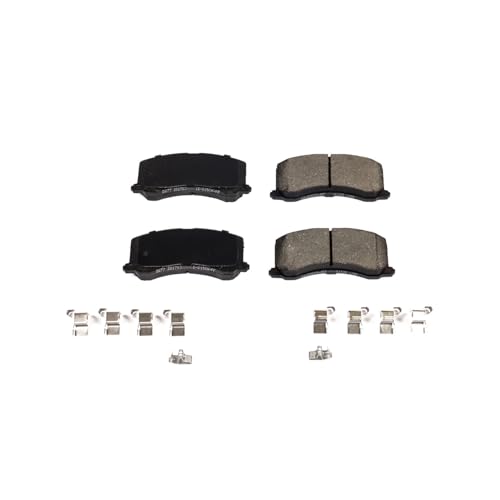 Image of PowerStop Front Brake Pads for Suzuki Esteem 1995-02 - Z17 Ceramic Brake Pads with Installation Hardware, 17-677