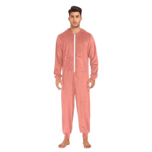 GAIGEO Vermilion Onesies Adult Pajamas, Jumpsuit Pajamas Onesie, One Piece Sleeper Adult, S-XL2