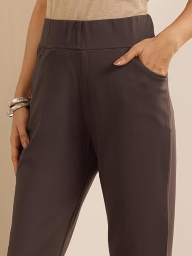 Image of Gerua by Libas Solid Rayon Regular Jeggings | Ethnic wear | Occasion Outfit
