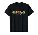 Home Alone Christmas Logo with String of Colorful Lights T-Shirt