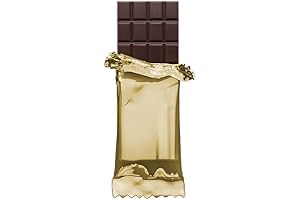 Foilman 100 Pack Heat Sealable Metallized Candy Bar Wrappers (Light Gold)