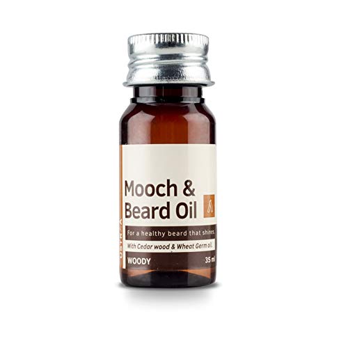 Ustraa Woody Mooch and Beard Oil - 35ml - Shine & Nourishment for beard with Cedarwood Essential Oil & Vitamin E, No Paraben - Image 2