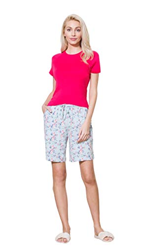 Image of Van Heusen Women's Lounge Allover Print Lounge Shorts - Modal Cotton - Functional Pocket, Superior Drape -Available in Pack of 1 & 2
