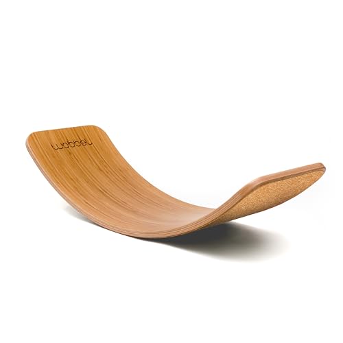 Wobbel Balanceboard unlackiert ohne Filz yogaboard