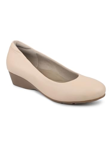 Inc.5 Women Beige Solid Wedge Pumps (B0CVB9QFSZ) Amazon Price History, Amazon Price Tracker