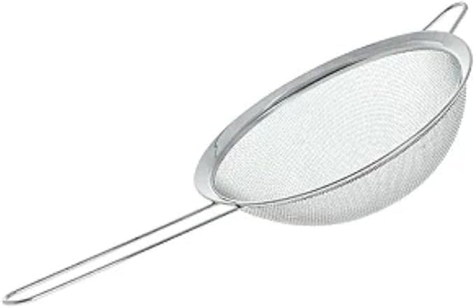 Peneira Inox 22,5cm x 10cm de Diâmetro com Tela Fina e Cabo Longo...
