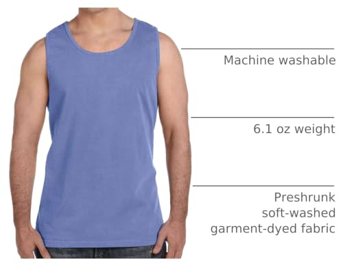 Image of Comfort Colors Chouinard 9360 Adult Garment-Dyed Tank Top Lagoon X-Large