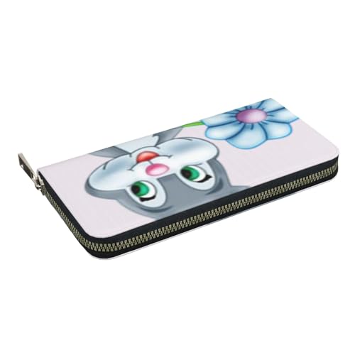 Fun Easter Rabbit Print Women Wallet Trendy Travel-Friendly 7.9X3.9in Casual Clutch Purse Gift for Ladies2