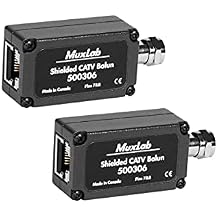 Muxlab Shielded CATV Balun, 2 Pack