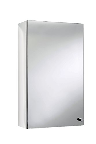 Croydex Carra Mirrored Cabinet, Stainless Steel, Small Single Main Image Small
