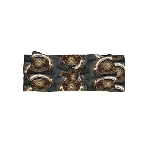 Baby Bow Headband Steampunk Clock Pattern Soft, Skin-Friendly for Newborns 0-6 Months, for Baby Girls