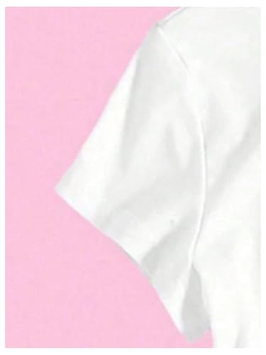 Girl's Summer Graphic Crop Tops Short Sleeve Letter Bowknot Print T Shirts Crewneck Tees3