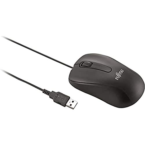 Fujitsu M520 Maus beidhändig USB Typ-A Optisch 1000 DPI schwarz