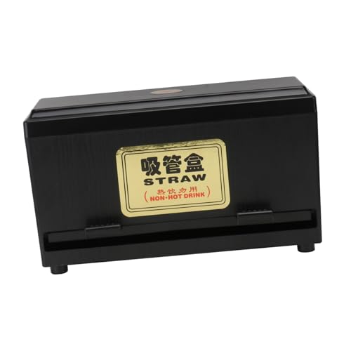 Cabilock 1pc Straw Dispenser Box Compact Straw Storage Organizer for Restaurants and Fast Food Non- Base Design