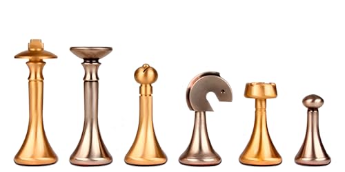 Jeu d'échecs en laiton massif au design futuriste Set 15B