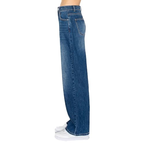WAX JEAN Collection Women's Loose Fit Straight Wide Leg Jeans2