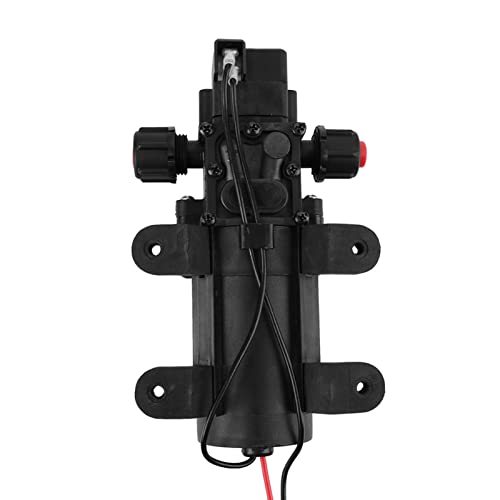 Pompa a Diaframma DC 24V 80W, Pompa a Membrana Elettrica per Trasferimento Acqua con Pressostato Automatico