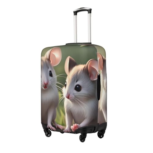 Mouse In Love Luggage Cover,&& Suitcase Protector, Trolley Case Cover For X-Large Luggage, Suitcase Protector., White2
