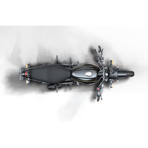 Image of Royal Enfield Hunter 350 with Disc & Spoke Wheels Motorcycle (Factory Black) Booking for Ex-Showroom Price