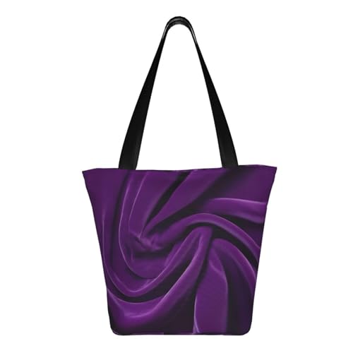 Purple velvet 03 Print Comfortable Shoulder Bag Summer HandbagTravel Beach Work Daily Use Versatile Carry3