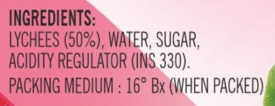 HABIT Lychee 460g X Pack of 1 | Whole Pitted Litchi Preserved in Sugar Syrup | Sweet and Juicy | Perfect for Fruit Salads, Ice Creams & Desserts 2