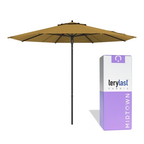 Image of Midtown Umbrellas Push and Pop - 9 Ft Patio Umbrella, Sand Canopy