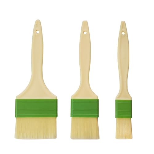 3 Pack Professional Pastry Brush Set Baking Brush Pastry Utensil Baking Accessory PP Cooking Lover
