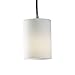 Justice Design Group FSN-8815-10-OPAL-DBRZ-RIGID Fusion Collection Mini 1-Light Pendant