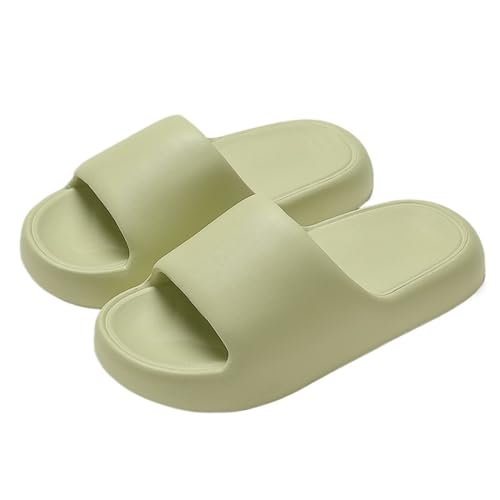 GRFIT Bathroom Slippers Thick Sole Cloud Slippers for Women and Men, Lightweight Non-Slip House Slippers, Shower Shoes, Indoor Slides, Bath Sandals Shower Sandals