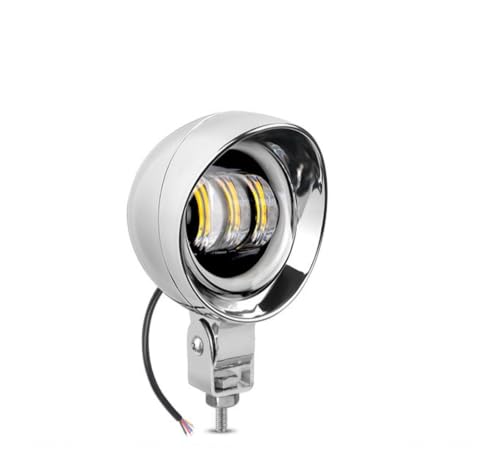 Projecteur de moto 12V LED antibrouillard auxiliaire universel pour scooter et ATV