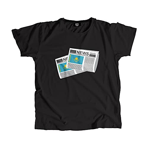 T-shirt Kazakhstan Newspapers t-shirt imprimé vintage look unisexe
