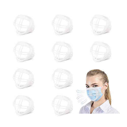 Preisvergleich Produktbild 10PCS 3D Silikon Halterung, Lippenstift-Schutz Ständer,Stützrahmen,Lippenschutz Silikon,Lippenstift-Schutzrahmen Aus Silikon