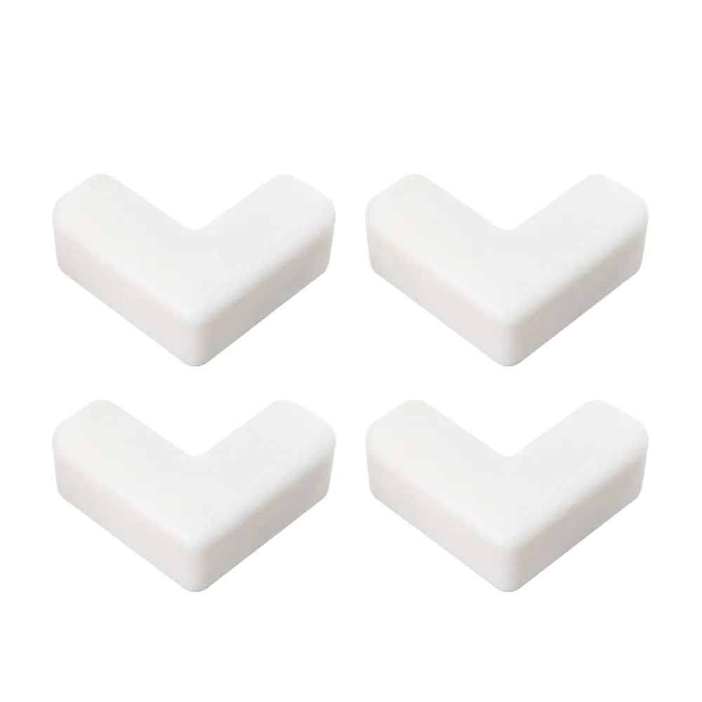 4Pcs Soft Desk Security Table Corner Protector Guards Anticollision Strip Edge Protection(Round)