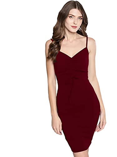 Image of Regolith Designer Sarees Women's Polyester Bodycon Knee-Length Dress