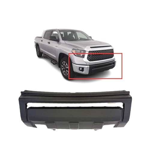 Image of FitParts Compatible with Toyota Tundra 2014-2021 Front Bumper Cover | Textured, Black, OEM 539110C050 /539110C900 /658081307, TO1000404