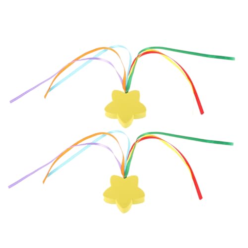 Cabilock 2Pcs Star Shaped Car Antenna Balls Cute Vehicle Exterior Decoration Easy Tool Installation for Unique Car Roof Accessories Fun Dashboard Decor for Cars and Trucks