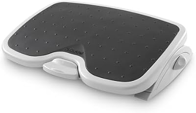 Kensington 56146 - Reposapiés SoleMate Plus para Debajo del Escritorio, Sistema Ergonómico SmartFit, con Base Antideslizante y 6 Niveles de Inclinación Ajustable para Oficina y Hogar, Gris