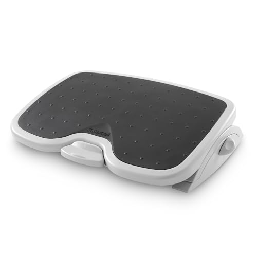 Kensington 56146 Reposapiés Ergonómico Ajustable SoleMate Plus, Mejora la Postura y Alivia Dolores Relacionados con la Ciática y otros Problemas Ortopédicos, Negro/Gris