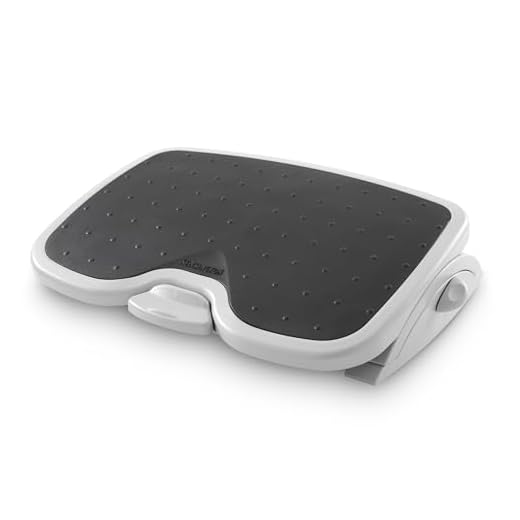 Kensington 56146 Reposapiés Ergonómico Ajustable SoleMate Plus, Mejora la Postura y Alivia Dolores Relacionados con la Ciática y otros Problemas Ortopédicos, Negro/Gris