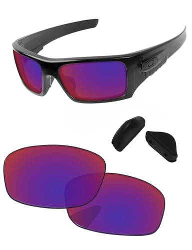 Image of Replacement Lenses & Nosepads for Oakley Si Ballistic Det Cord OO9253 61mm - Precision Fit, UV & Impact Resistant