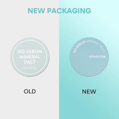 Innisfree No-Sebum Mineral Pact 8.5g for Oil Control, Korean Makeup - Image 3